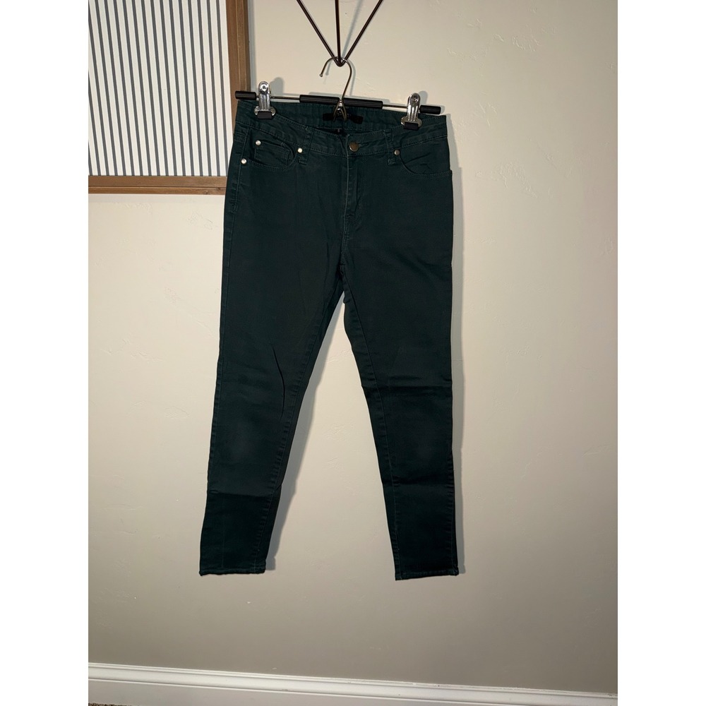 Max Jeans Womens Size 6 Forest Green Skinny Pants Five Pocket Stretch Denim‎